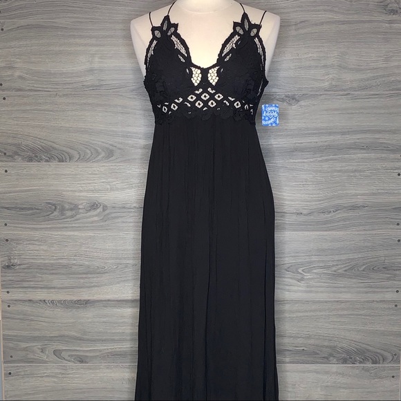 Free People One Adella Maxi Slip Dress Size Small - Picture 2 of 9